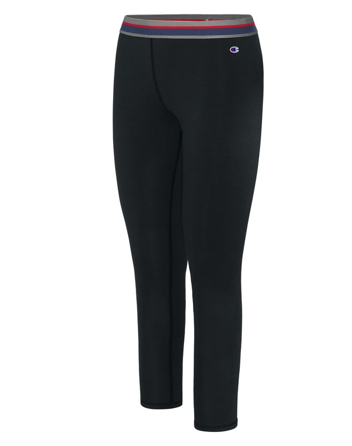 Champion Dame Leggings Sort - Plus Authentic 7/8 25 - Danmark ETC-256791